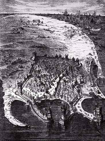 Abbildung Insel Rhodos, von Gustav Dor, 19. Jh.